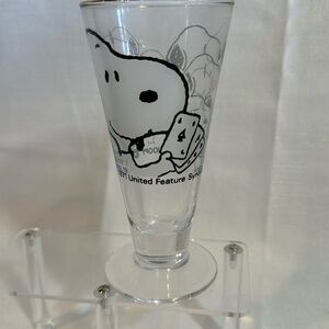 Peanuts Snoopy Sasaki Glass from Camp‎ Snoopy in Minnesota Snoopy Poker Gold Rim